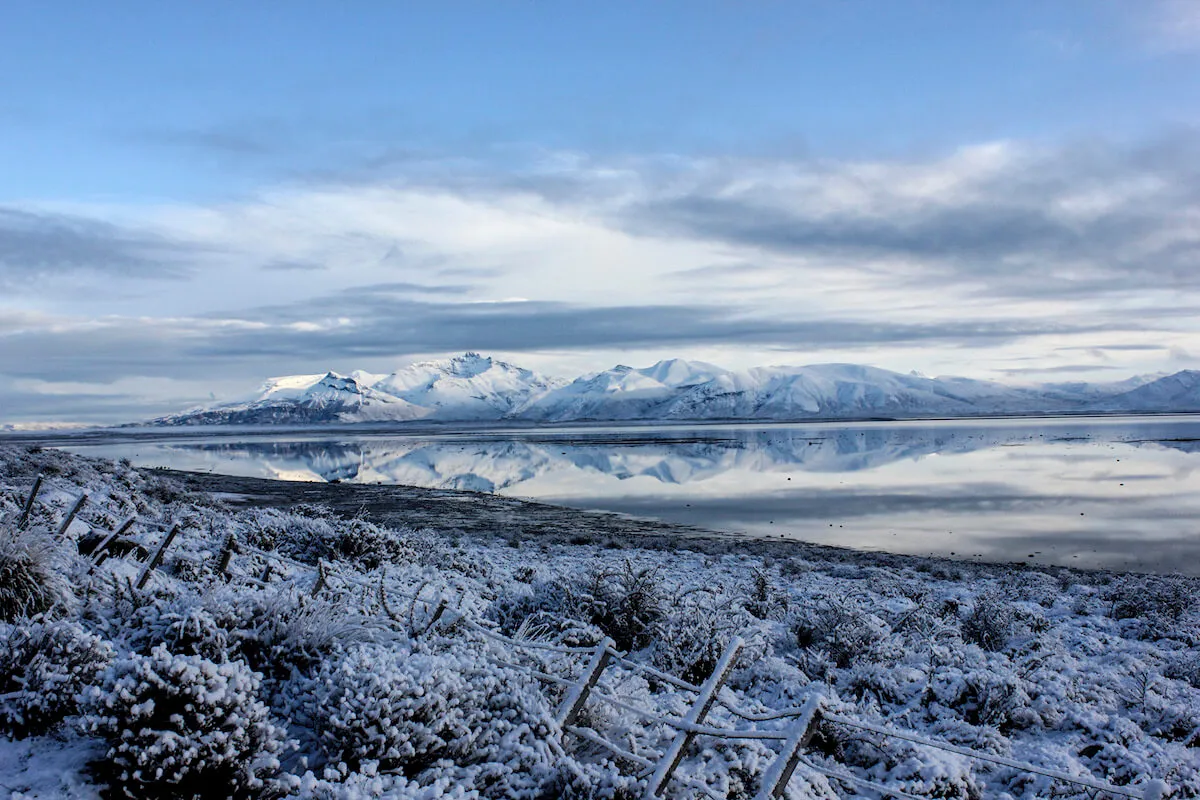 Icy Mountain Range